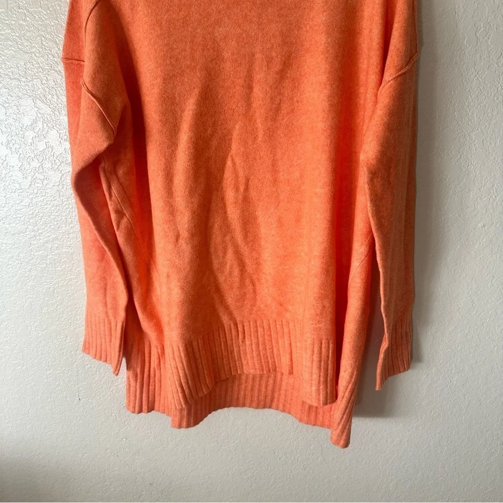 New Free People Phoebe High-Low Tunic Sweater Orange size S